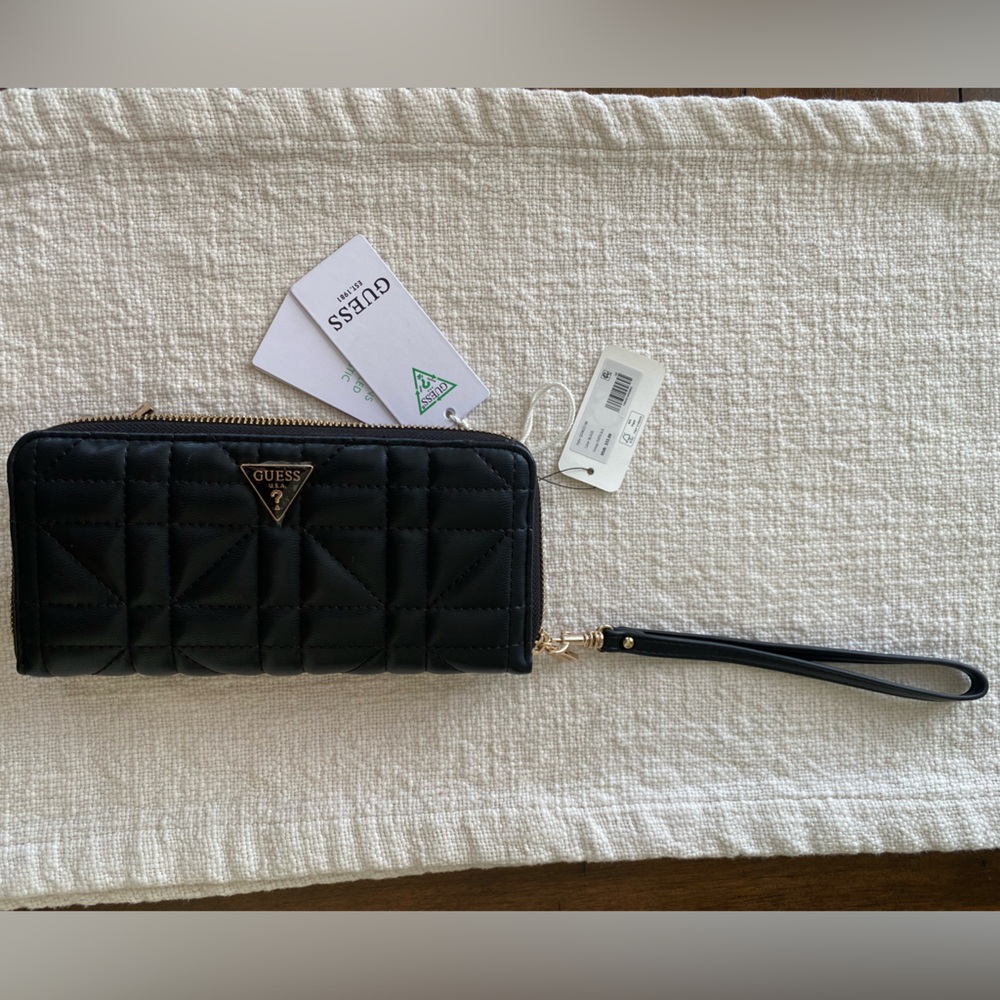 GUESS Cheryl Quilted Wallet
 with Gold-Tone Logo